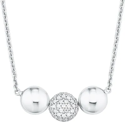 Produktbild von s.Oliver 2024212 Damen Collier Sterling-Silber 925 Silber Weiß 45 cm