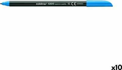 Produktbild von Edding 4-1200073, Fein, 1 Farben, Blau, Rundspitze, 1 mm, 1 mm