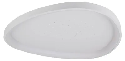 Produktbild von Deckenleuchten - LED / CCT Deckenleuchte "ARGESA" Inkl. Meteor-Licht L/B: 60,5cm, Deckenlampe im Modern Style, aus Metall und Kunststoff in weiß, 7,1 cm hoch, Ø 60,5 cm, inkl. LED – dimmbar – CCT-Wechsler – Nachtlichtfunktion – Timerfunktion – Fernbedienung – mit Kristalleffekt