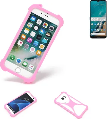 Produktbild von K-S-Trade Handy Hülle kompatibel mit Nokia G50 Schutz Hülle Bumper Silikon Schutz Hülle Cover Case Silikoncase Silikonbumper TPU Softcase