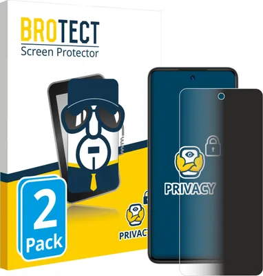 Produktbild von 2x BROTECT Sichtschutzfolie für ZTE Blade A75 4G Anti-Spy Privacy Sichtschutz Blickschutz Folie Blaulicht-Schutz