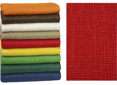 Obrázok produktu pre Dekoračná jutová plachta - 1,3 m x 3 m - červená