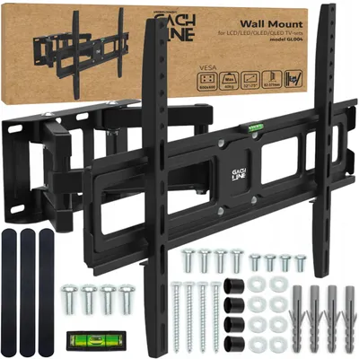 Image de Support mural pour téléviseur de 32 à 75 pouces, pivotant et inclinable, capacité maximale de 40 kg