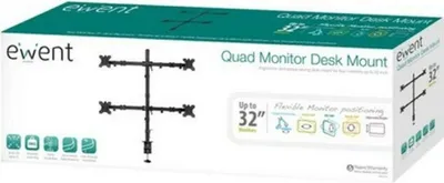 Immagine prodotto di EWENT - TISCHHALTERUNG FÜR 4 MONITORS - MAX. 32" / 8 kg