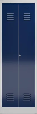 Produktbild von ClassiX Spind enzianblau, lichtgrau X-510421, 1 Schließfach 59,0 x 50,0 x 180,0 cm