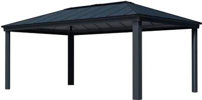 Produktbild von Palram - Canopia Aluminium Pavillon Dallas 6100 Grau 612x364x296 cm