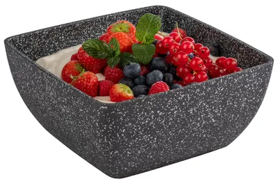 Schale Frostfire, Alu, Antihaft, 19x19 cm, 1,5 L, schwarz-silber