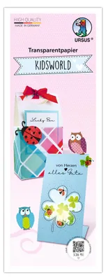 Obrázek produktu pro Kidsworld průhledný papír 115 g/m², 100 listů, 27 x 10 cm