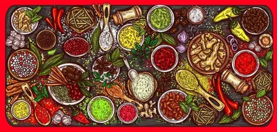 Produktbild von Diamantstickerei XXL Gewürze der Welt 185x80