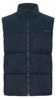 Image de BLEND : Veste sans manches, fermeture éclair, col montant, poches latérales. Taille : L