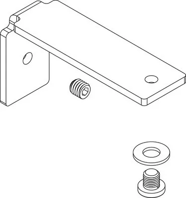 Produktbild von SOLUNA Wandträger seitlich U-Profil für Plissée nach Maß aus Aluminium 1E45 grau