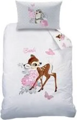 Zdjęcie produktu dla Dziecięca pościel flanelowa dwustronna Disney Bambi 100 x 135 cm Biber