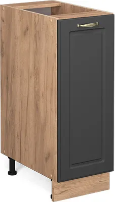 Produktbild von Apothekerschrank Vicco Fame-Line Anthrazit-Gold 30 cm ohne Arbeitsplatte, Model 38413