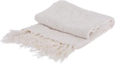 Obrázok produktu pre Mäkký bavlnený prehoz na posteľ 130x170cm s lemami - štýlová prikrývka v 3 farbách