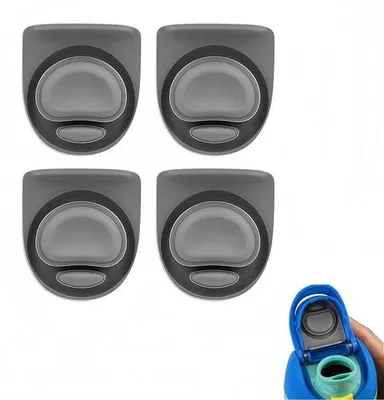 Produktbild von Silikon-O-Ringe für Owala FreeSip - Ersatzstopfen - 4er Set - 4,3*3,7cm - Silikon, Grau