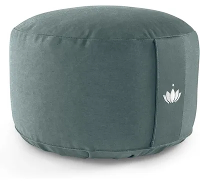 Produktbild von Meditationskissen Zafu Yogakissen - Rund - 20 cm Sitzhöhe - Dinkelspelzen-Füllung - Waschbarer Baumwollbezug