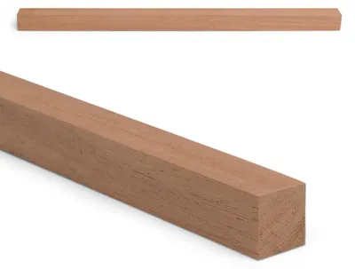 Produktbild von Holzleiste - Mahagoni gehobelt - 25 x 25 x 500 mm