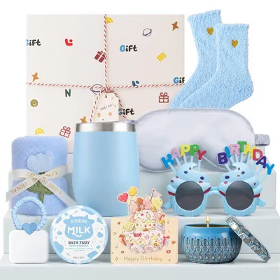 Immagine prodotto di Set regalo benessere per donne, in blu