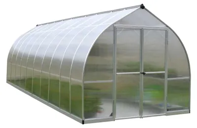 Produktbild von Palram - Canopia Aluminium Gewächshaus Bella 820 Silber 613x244x219 cm