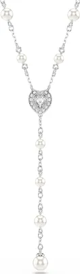 Produktbild von Swarovski Uni Ariana Grande x Swarovski Y-Halskette Weiß Rhodiniert 5720855
