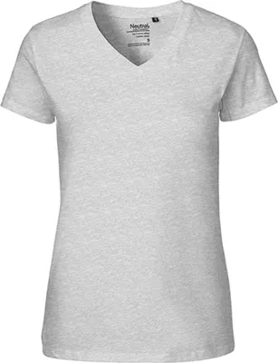 Produktbild von Neutral O81005 | Damen V-neck T-Shirt - Farbe: Sports Grey - Größe: XL