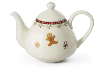 Image de Cafetière/théière, porcelaine de Noël, pain d'épice, 1,20 l, Leander