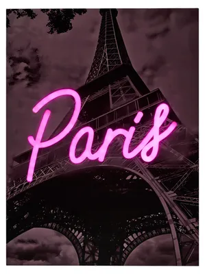 Produktbild von LED-Bild Paris 30x40cm