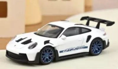 Produktbild von NOREV 1:43 Jet Car Porsche 992 GT3 RS 2022 - White & Blue stickers 750048