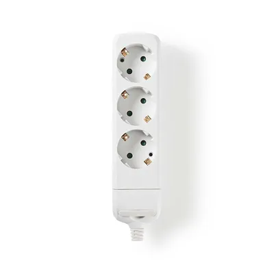 Obrázek produktu pro Nedis EXSO300F1WT, Vnitřní, IP20, Bílá, 3 AC zásuvky / AC zásuvek, 230 V, 3680 W