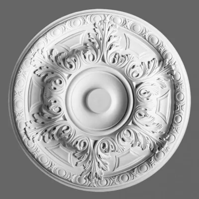 Produktbild von Casa Padrino Stuck Rosette 49 x 49 cm Deckenstuck Deckenrosette Stuckrosette Wandrosette Barock Jugendstil