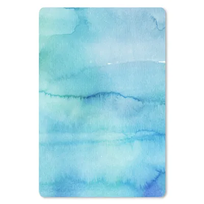 Produktbild von MuchoWow® Mauspad Mousepad Aquarell - Blau - Abstrakt 40x60 cm - Mousepads - Maus Mat - Pad - Mausunterlage - Schreibtisch Accesoire