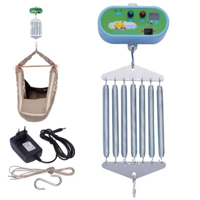Obrázek produktu pro Závěsná elektroinstalace, nastavitelný časovač, nosnost až 19 kg, včetně napájecího kabelu, kolébkového ovladače