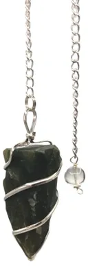 Produktbild von Rohstein-Pendel – Moosachat