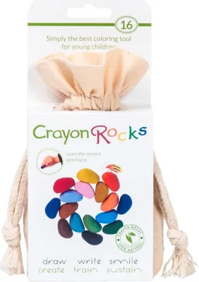 Obrázok produktu pre Farebné ceruzky Crayon Rocks v bavlnenom vrecúšku - 16 farieb