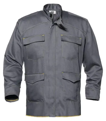 Immagine prodotto di Giacca da saldatore Sir Safety Metal Splash, ignifuga e antistatica, grigia, 3XL, Grigio