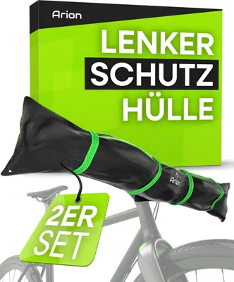 Image de 2 pcs. Housse de guidon pour vélo électrique I Protection de transport pour porte-vélos arrière I Couverture de vélo I Housse de pluie étanche pour porte-vélos