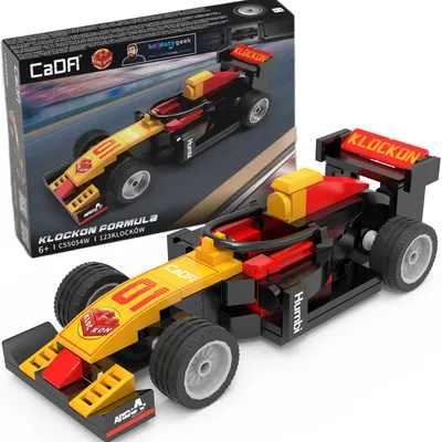 Produktbild von Bauklötze Cada Rennwagen Formel Klockon 123 Elemente