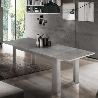 Immagine prodotto di Dmora Tavolo Allungabile Agenore 90x210x75h cm Grigio, Allungabile 12 Posti Italy