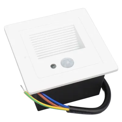 Obrázek produktu pro LED rohové nástěnné svítidlo zapuštěné teplé bílé železo lak na pečení tělo indukční krokové světlo pro schodiště 85?260V