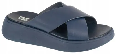 Obrázok produktu pre FitFlop – dámske sandále do vody „F-Mode“, koža, plochý podpätok PP10304 (38,5 EU) (tmavomodrá)