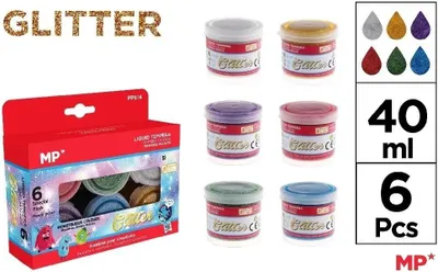 Produktbild von Tempera-Plakatfarben 40 ml, 6er-Set