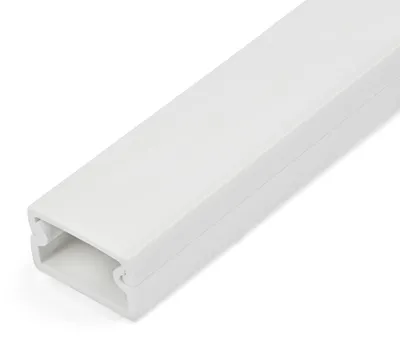 Produktbild von StarTech.com Kabelkanal selbstklebend 1 m, 19x11 mm, PVC, Weiß