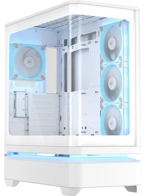 Zdjęcie produktu dla ASUS PRIME AP304 TG ARGB WHITE, PC, Biały, Mini-ITX, ATX, micro ATX, Wielo, 17,5 cm, 42 cm