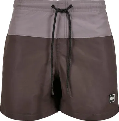 Produktbild von Urban Classics - BLOCK Swim Badeshorts charcoal grau - XXL