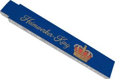 Produktbild von Heimwerker-King Meterstab aus Holz mit Krone