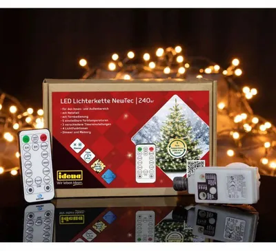Produktbild von Lichterkette 240 LED warmweiß 5 Farbtemperaturen 31,9m, innen & außen, Timerfunktion