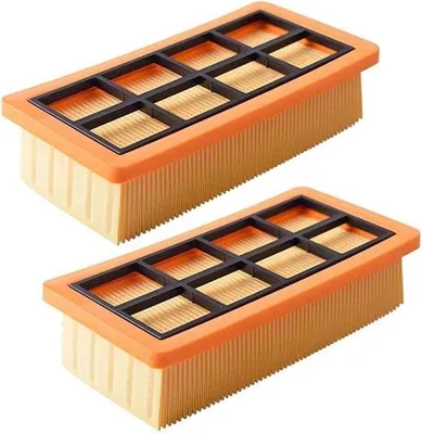Image de Deux filtres de rechange pour aspirateurs Kärcher AD3.200/AD3.000 - Accessoires pour aspirateurs - Filtres plissés lavables - Filtres de rechange