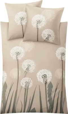 Produktbild von Kleine Wolke 6158271952 Bettwäsche Belfiore, Maße: 135 x 200 cm und 80 x 80 cm, Farbe: Taupe