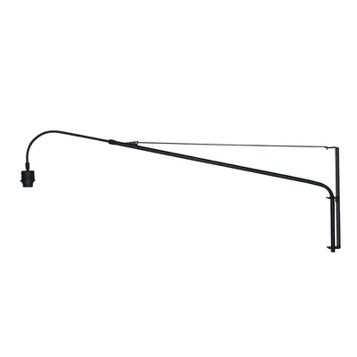 Produktbild von Steinhauer Wandleuchte Elegant Classy 1-flammig Schwarz Matt 90-120x8cm
