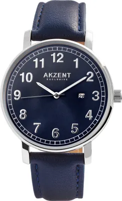 Produktbild von AKZENT EXCLUSIVE Herrenuhr mit Band aus Kunstleder